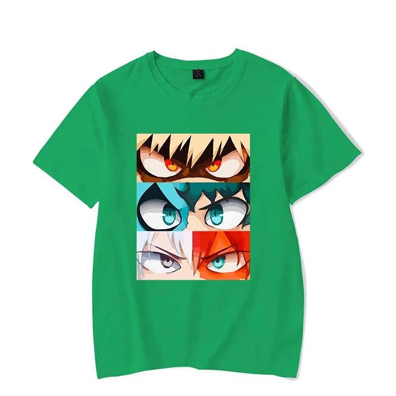 Hot Deku Bakugou Katsuki Todoroki Shoto Printed T-shirts for Women Unisex Summer Tee Shirt Anime Casual Short Sleeve Tops