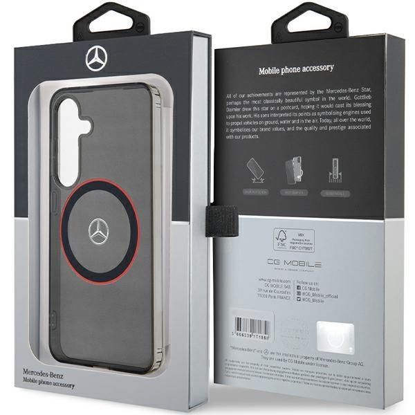 Mercedes Mehms24S23Huork S24 S921 Black Hardcase Double Layer W/ Red Magsafe