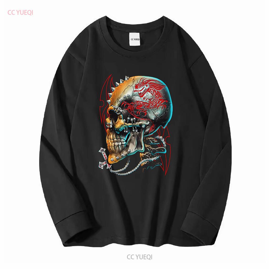 T shirt 3D Rock Chang Original Antichrist Skull Glow in the Dark  vintage Washed Casual Unisex Comfortable homme