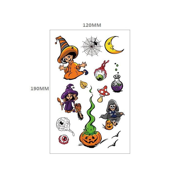 Halloween Horror Fake Narbe Kratzer Spinne Fledermaus Simulation Aufkleber Wassertransfer Set Tattoo Aufkleber
