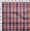 oneOone Cotton Flex Fabric Madras Check Decor Fabric Printed BTY 40 Inch