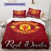 Man Utd Sängkläder Täcke Set Örngott Kuddfodral Heminredning Födelsedagspresent (1 * påslakan + 2 * örngott, utan kärna)