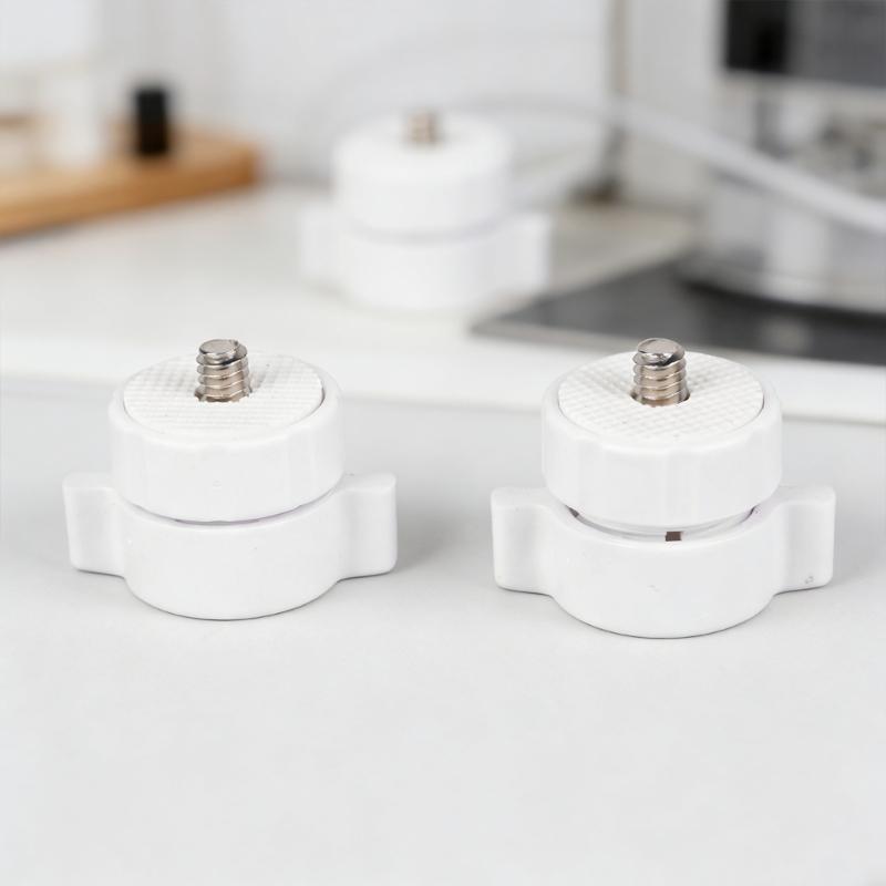 Plastic 17mm Female Ball Socket With 1/4 Male Thread Adapter For Camera Mount Tripod Light Stand