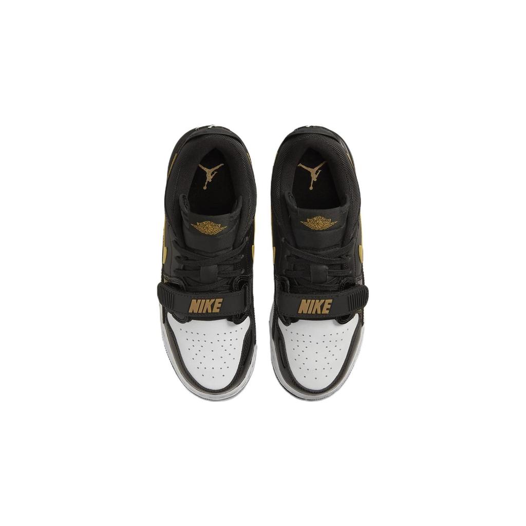 Air Jordan Legacy 312 Low GS Schwarz Metallic Gold Kinder Sneaker Weiß CD9054-071