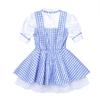 Kids Girls Sequined Polka Dots Plaid Halloween Dressing Up Kids Cosplay Party Dress Costume