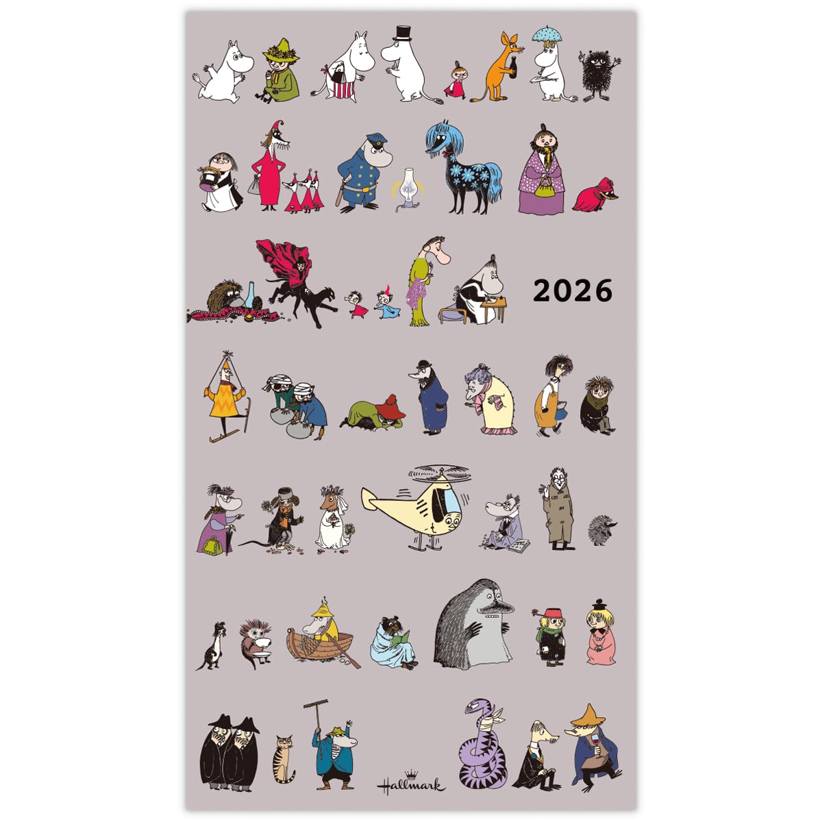 

Hallmark Moomin Planner 2026 Slim Monthly 80th Nakamatachi 845803 (Starts October 2025)