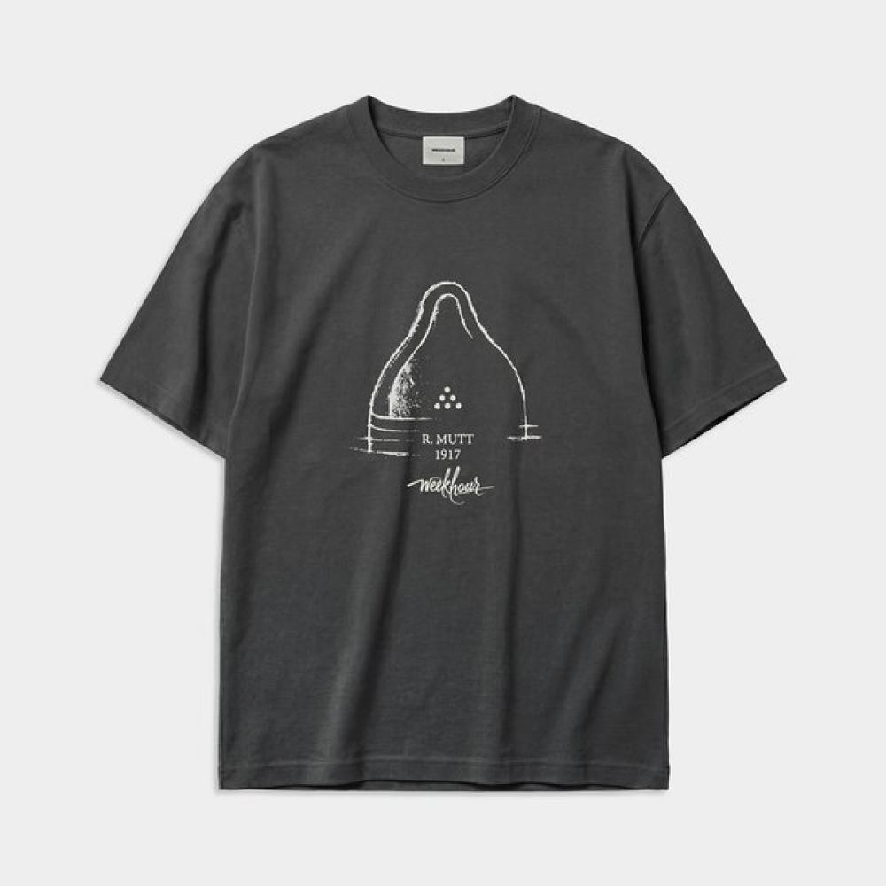 Weekhour Graphic T shirT Charcoal CHARCOAL/S