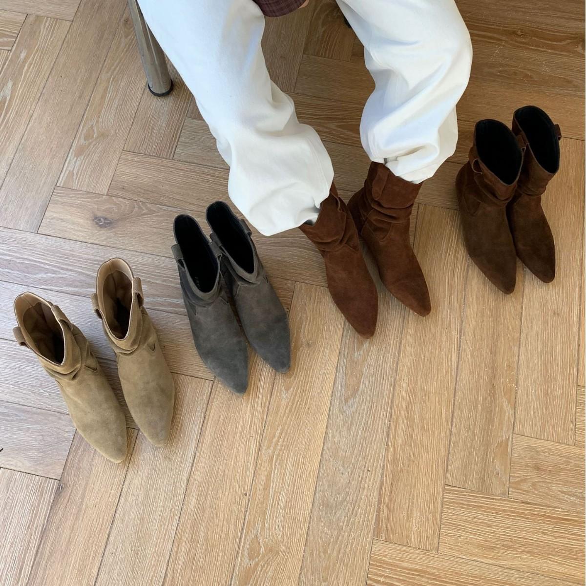 

2025 new matte stacking boots short thick heel low tube thin Martin fashion women s short boots Chelsea 39 верблюд