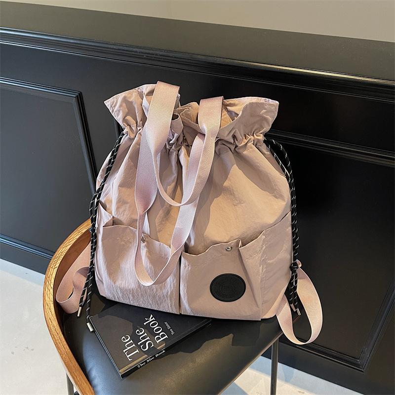 Multifunctional Travel Bag Shoulder Tote Bag Female Drawstring Backpack New Large Capacity Lightweight Waterproof Backpack