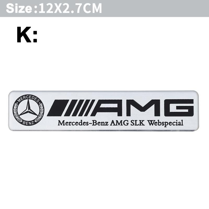 DAR4 1Pc Aluminum Alloy Car Styling Badge Sticker For Mercedes Benz AMG Carlsson W108 W124 W126 W140 W168 W169 W176 W177 W203