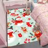Christmas Snowman Carpet Teddy Bear Stockings Candy Cane Snowflakes Non-slip Rug Mat Living Room Bedroom Home Decoration
