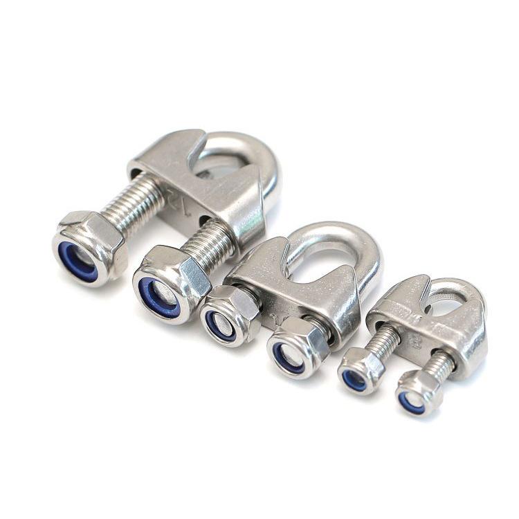 304 Stainless Steel Wire Rope Clips & U-Bolt Clamps