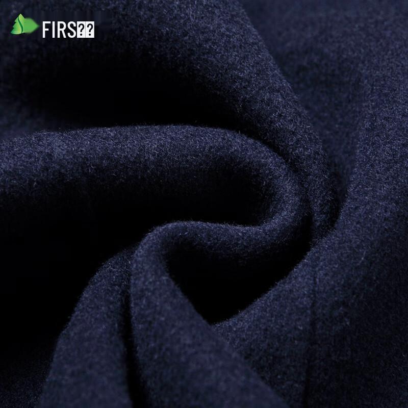 Shanshan Men's 100% Wool Double-faced Mid-Length Overcoat