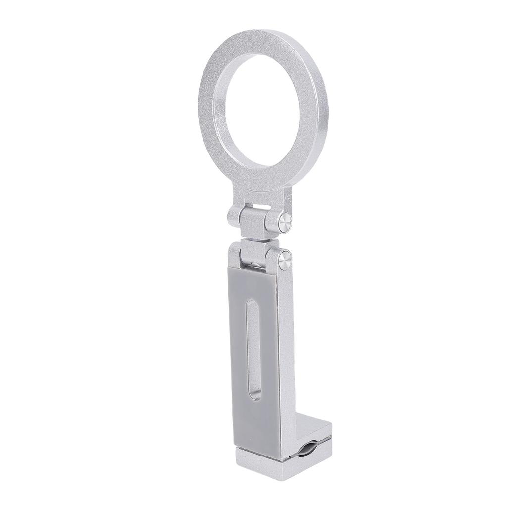 Magnetic Clip On Phone Holder 360 Degree Rotation Cell Phone Holder Universal 1 4 Tripod Mount Aluminum Alloy Foldable