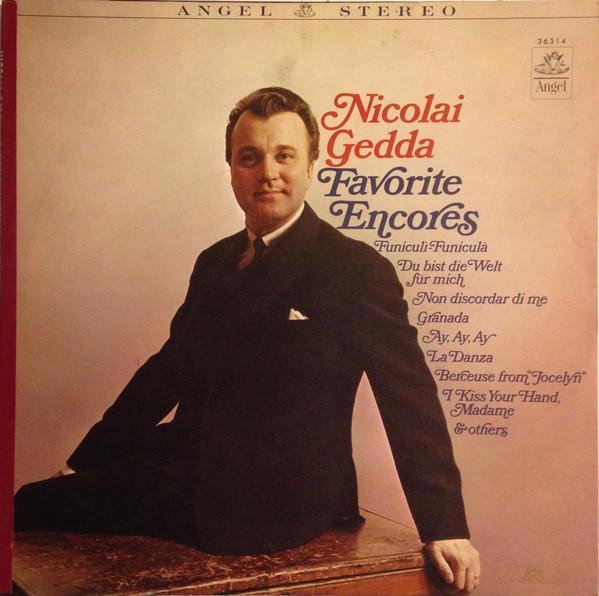 

LP Record NICOLAI GEDDA Favorite Encores S36314 ANGEL 1965 US Classical Used