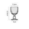 200 ml Retro Krystallglass Perle Vinglass Beger Cocktail Whisky Cup Hjem Kald Drikke Juice Gjennomsiktig Beger Feriegave