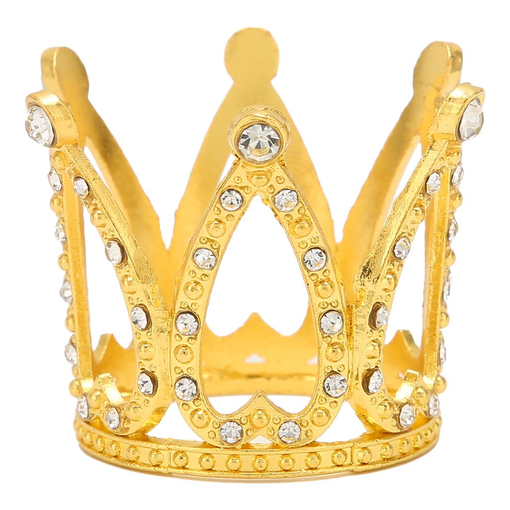 Nail Art Pen Holder Display Alloy Crown Shape Nail Art Brush Stand Manicure ToolsGold
