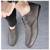Sommer Herrenschuhe Business Casual Schuhe, Atmungsaktive Lederschuhe Leichte Herren Sojabohnenschuhe, Übergröße Schuhe Mode Weiße Schuhe