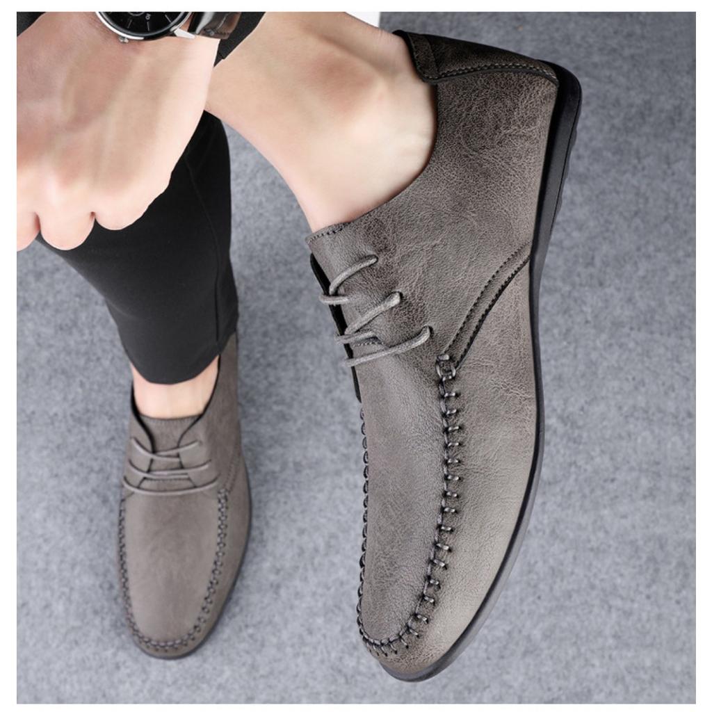 Letní pánská obuv Business Casual obuv,Prodyšná kožená obuv Lehká pánská sójová obuv,Velká velikost obuvi Módní bílá obuv