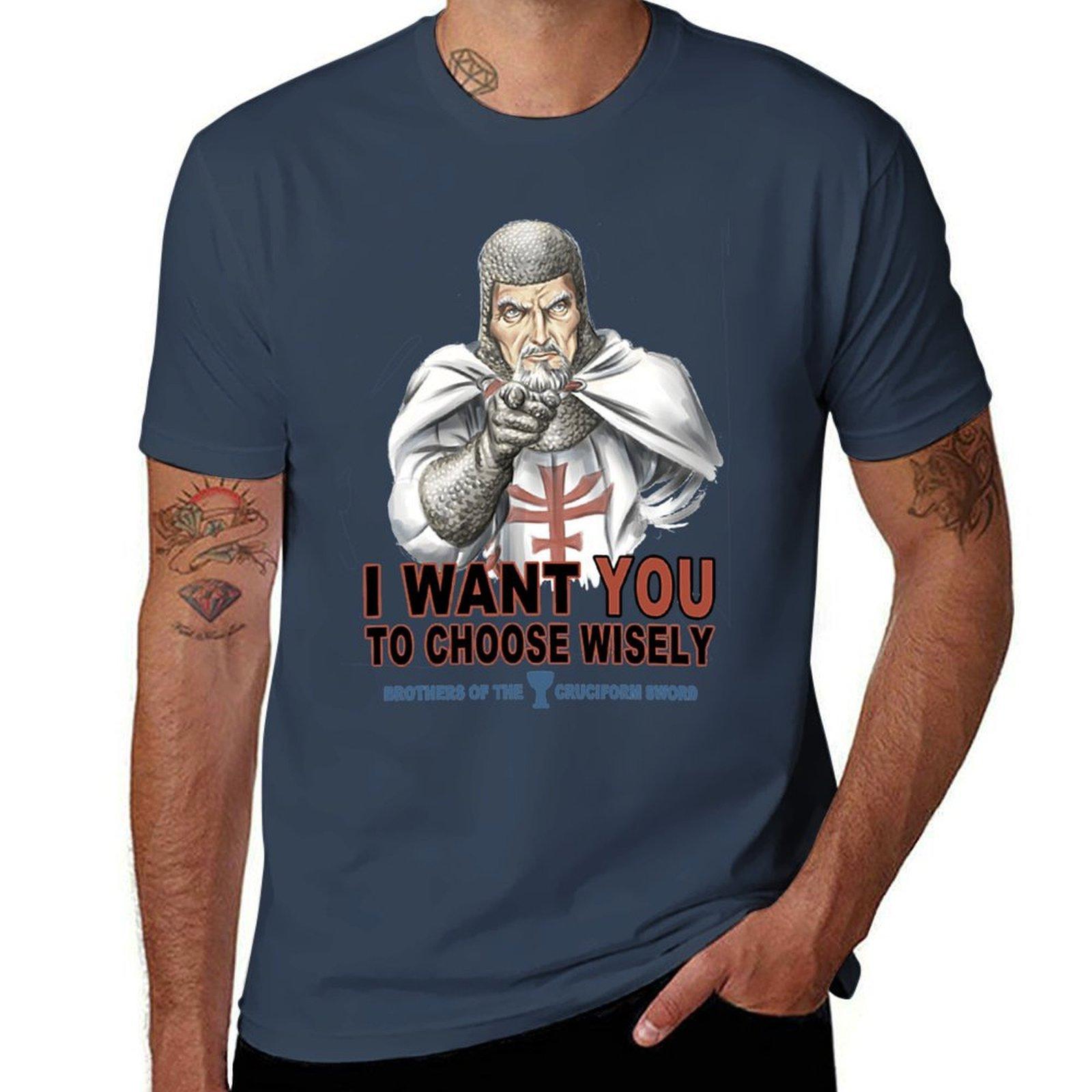Choose Wisely T-Shirt cotton tshirt 100% t shirts for man slim fit t shirt man cotton T-Shirt S