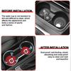 szwdr4 Car Anti-slip Pad Water Cup Holder Mat Bottle Auto Badge For Volvo Rdesign T6 AWD C30 C70 S40 S60 S70 S80 S90 V40 V50 V60 V70