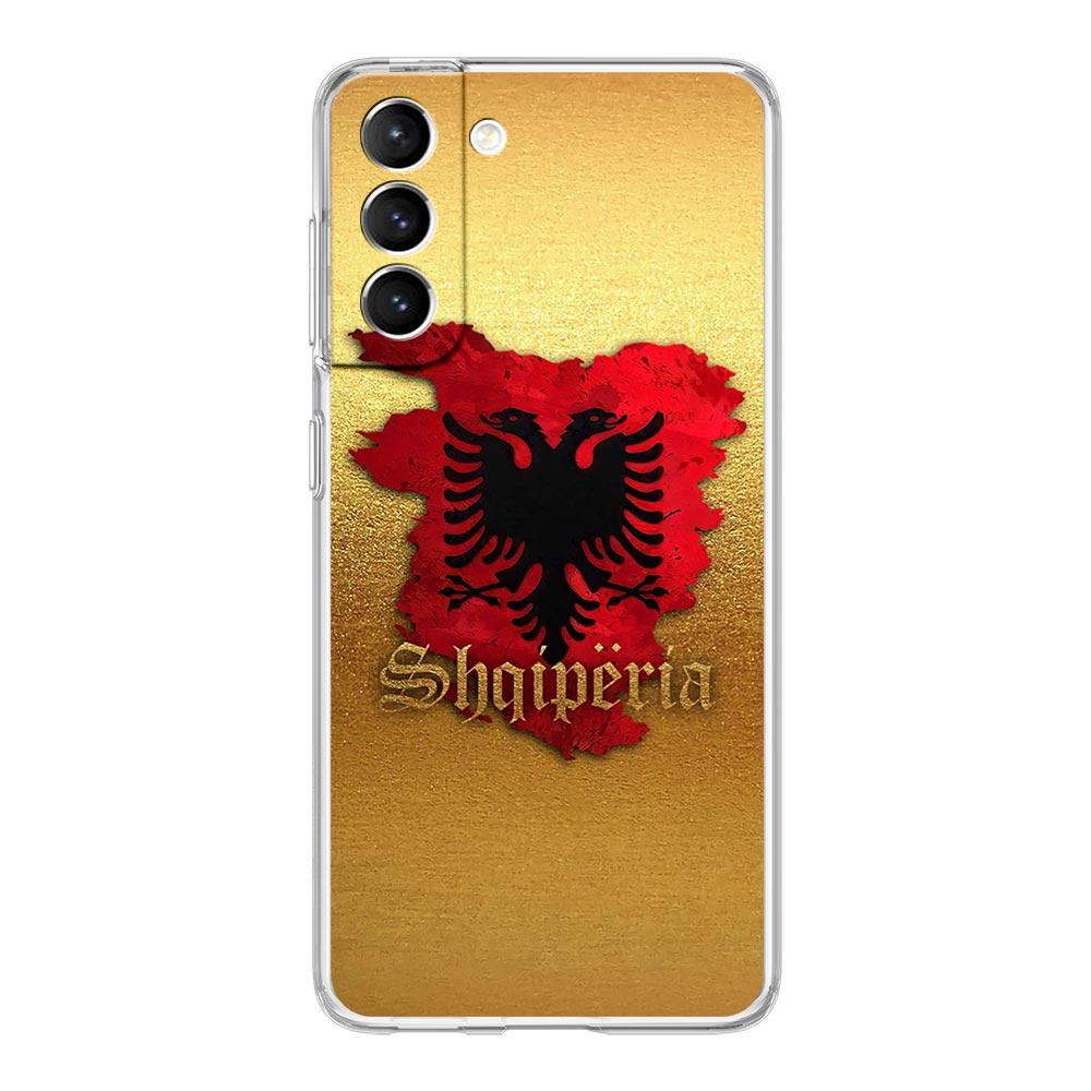

Чехол для телефона с флагом Албании для Samsung Galaxy S24 S23 S22 S20 Ultra S21 FE 5G S10 S9 Plus S10E S8 Мягкий силиконовый прозрачный чехол Samsung S24 Plus