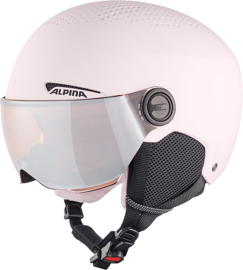 ALPINA ZUPO VISOR Visor Helmet with Size Rose Cm Children's Ski/Snowboard Dial-Type Adjustment, Matte, 54-58