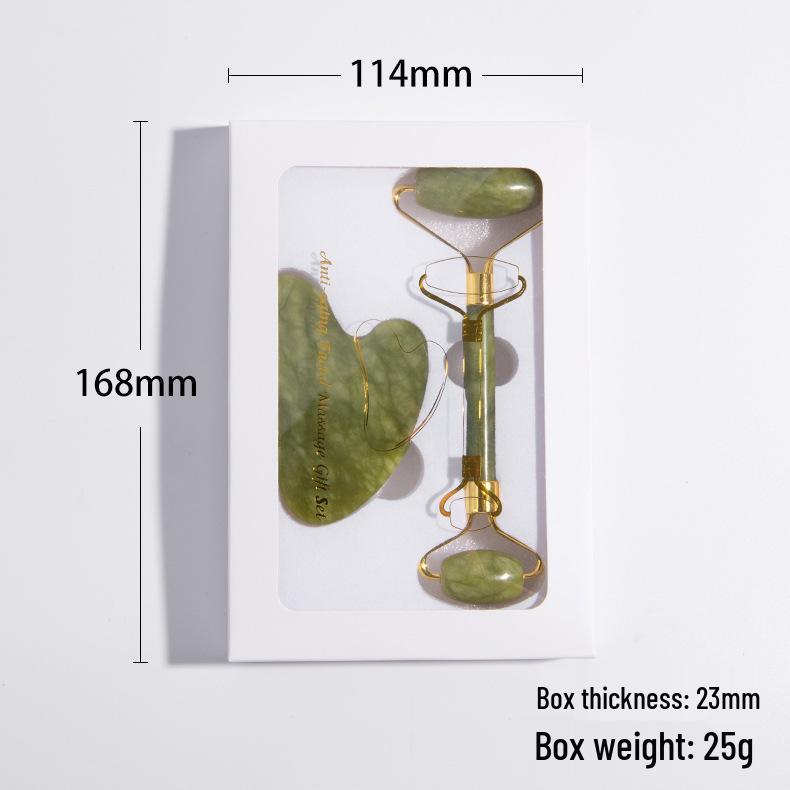 Universal Jade Beauty Set: Facial Massager & Gua Sha Kit