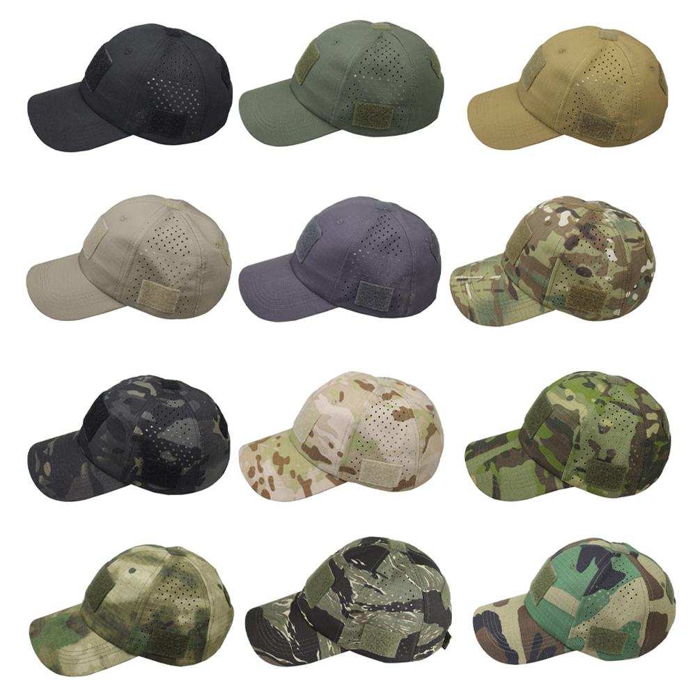 Tactical Camouflage Baseball Cap Summer Sun Hats Baseball Caps Breathable Fishing Hat For Camouflage Hiking Hat Trucker