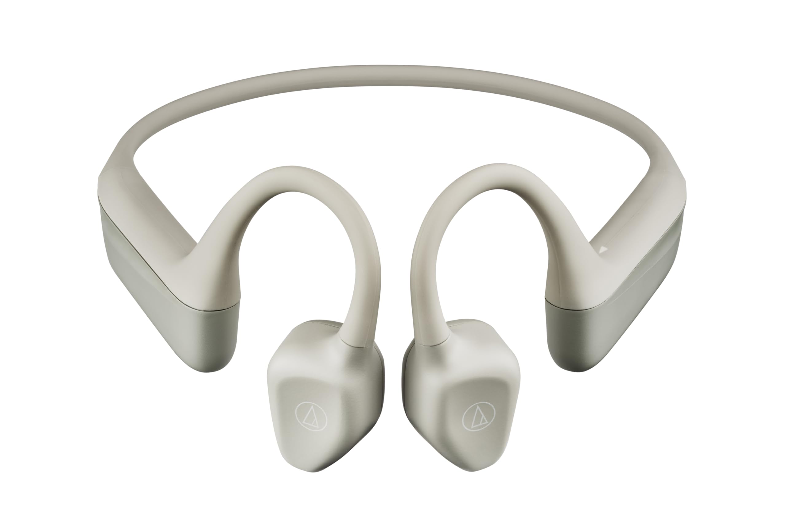

audio-technica ATH-CC500BT2 BG Cartilage Conduction Wireless Bluetooth Earphones, Multi-Point Noise Reduction, IPX4, Up to 20 Hours of Playtime, Beige