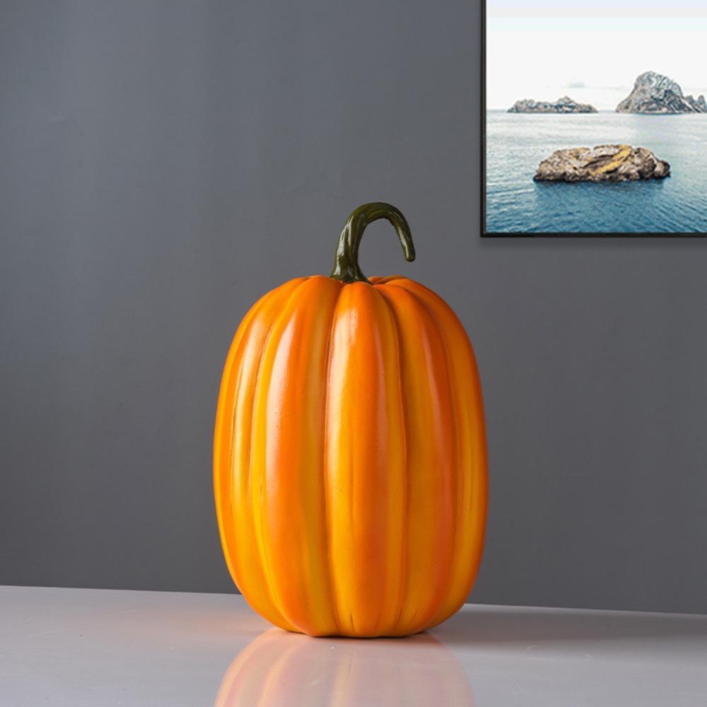 Realistic Simulation Pumpkin Resin Artificial Pumpkins DIY   Halloween Decoration