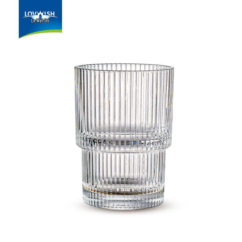 LOVWISH LDB/L6 Vertical Striped Glass Tumbler Set