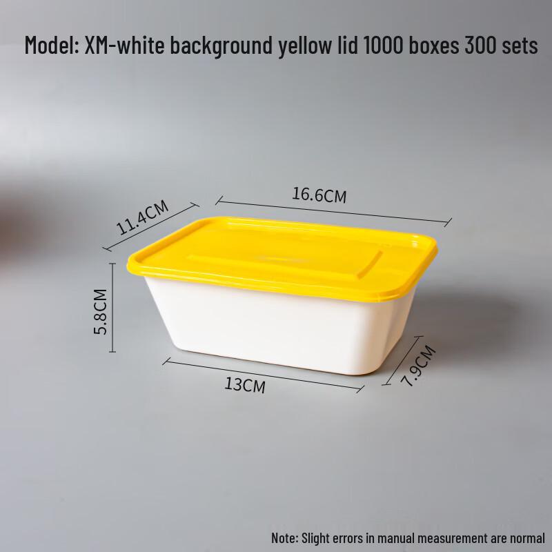

Disposable Rectangular Take-out Food Containers with Lids