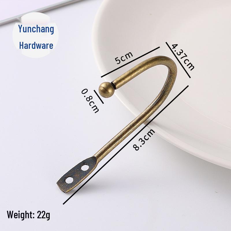 Retro Black Iron Wall Hook for Coats and Hats