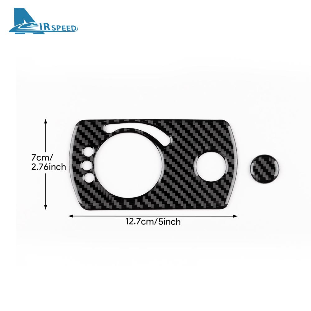 Real Soft Carbon Fiber Trim Sticker For Mercedes Benz SLK R171 2004 2005 2006 2007 2008 2009 2010 Car Headlight Switch Frame