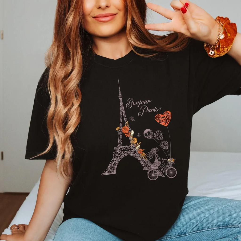 Eiffelturm T-Shirt Französisches T-Shirt Frankreich T-Shirt Paris T-Shirt Paris Geschenk Paris T-Shirt Reise T-Shirt Europa Reise T-Shirt