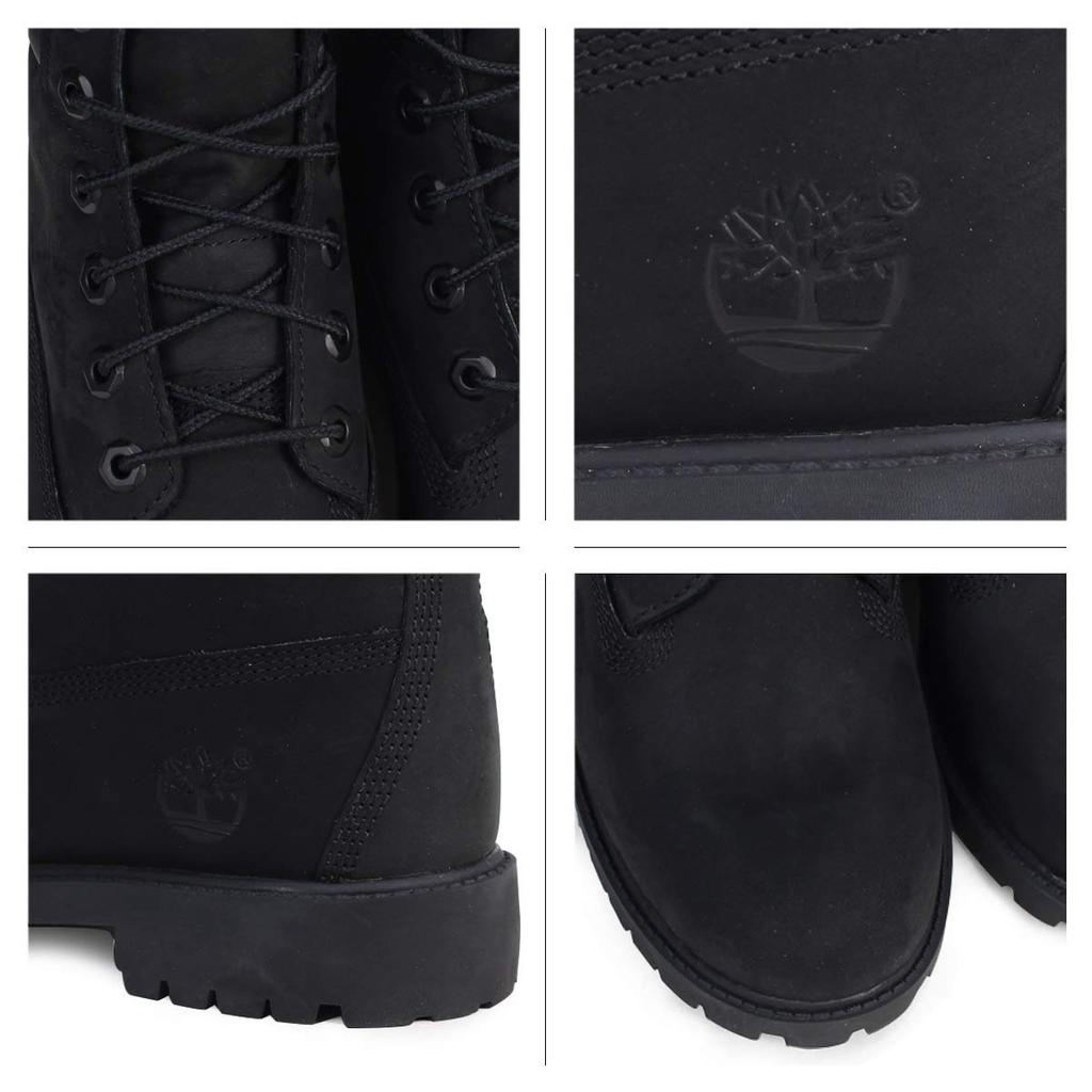 Timberland 6 Inch Premium Waterproof Boots Black Nubuck 12907 Women’s US5 23.0cm