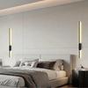 Moderne minimalistische LED-Streifen-Wandleuchte, 3 Farben dimmbar, ohne Bohren, Touch-Steuerung, Schlafzimmer, Nachttisch, Wohnzimmer, TV-Hintergrund