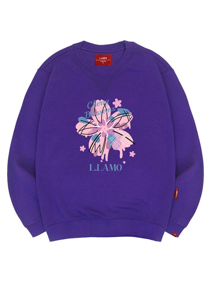 Ellamo Cherry Blossom Sweatshirt Unisex Plus Size S~4Xl (Type B)