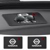 2025 Para Coche Nissan Alfombrilla de Silicona Antideslizante Insignia Emblema de Consola Interior Almohadilla Antideslizante Para Nissan X-trail Qashqai Note Juke Sentr