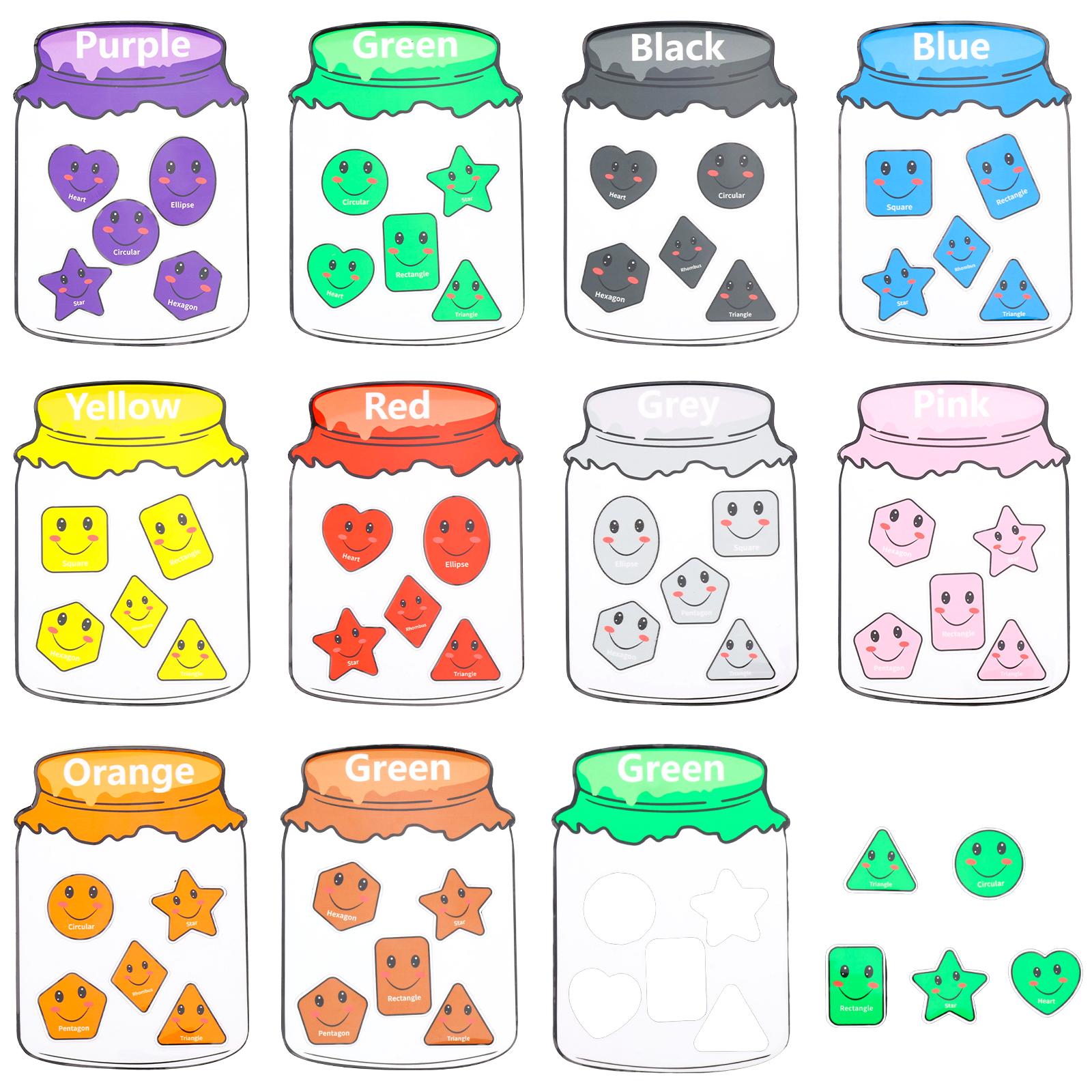 

10/12Pcs Recognition Magnetic Sorting Set Color Sorting Fridge Magnets Educational Magnet Fruit Toys for Refrigerator Whiteboard