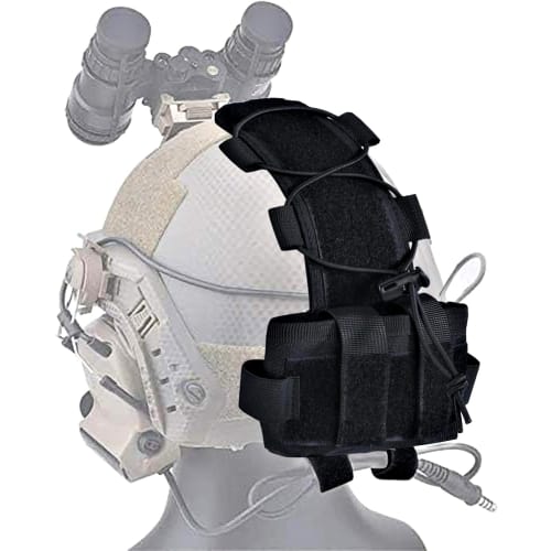 T.D.Well Airsoft Helmet Pouch, Battery Pouch, Tactical Helmet Pouch, Airsoft, Military (Black)