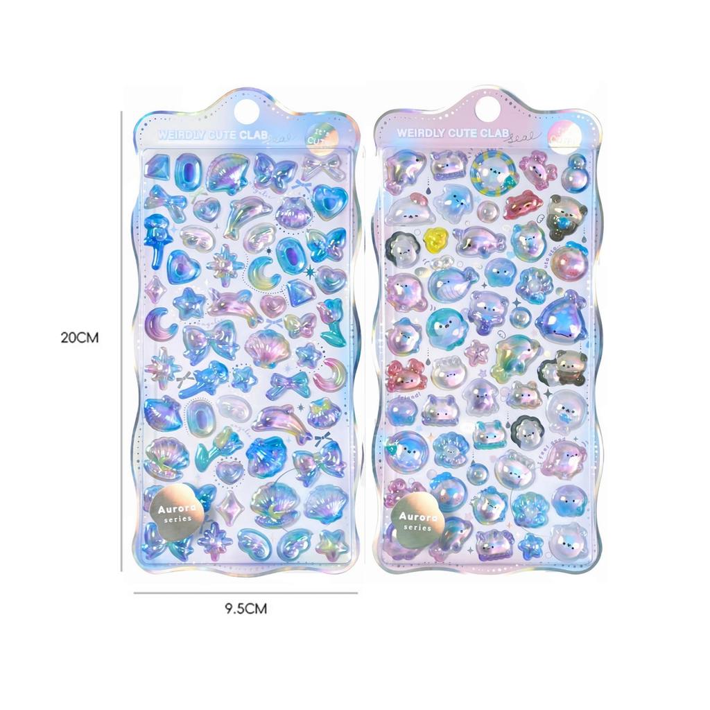 3D Decorativo Vários Brilho Fofo Recompensa Perfeito para Decorar Celular DIY DIY Conta Doméstica e Mais Adesivos, Animais, Ursos, Coelhos, Adesivos,