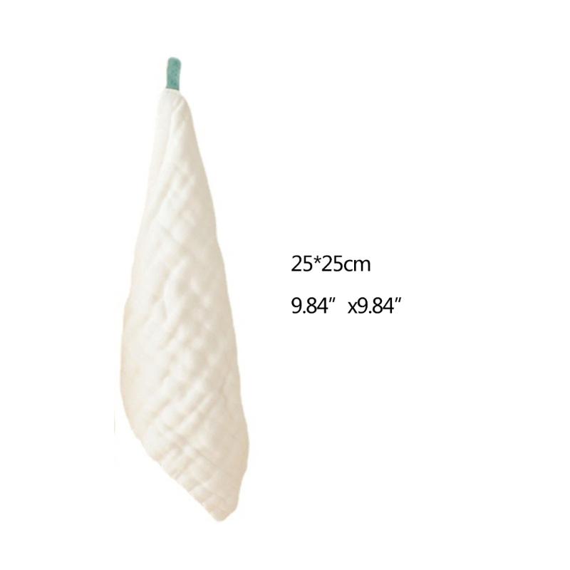 Baby Towel Teething Bib Soft Burp Cloth for Toddlers Thick Layer Handkerchief Sweat Wipe Towel Newborn Face Towel 5pcs