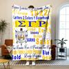 Sigma Gamma Rho Soft and comfortable flannel Suitable for sofas living rooms outdoor camping travel and also makes a great anniversary gif