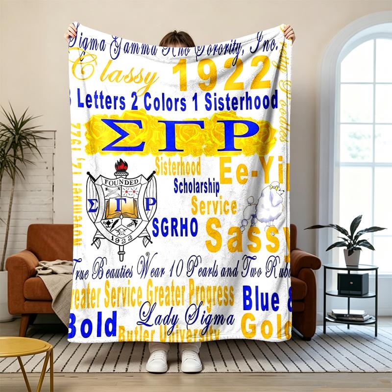 Sigma Gamma Rho Soft and comfortable flannel Suitable for sofas living rooms outdoor camping travel and also makes a great anniversary gif