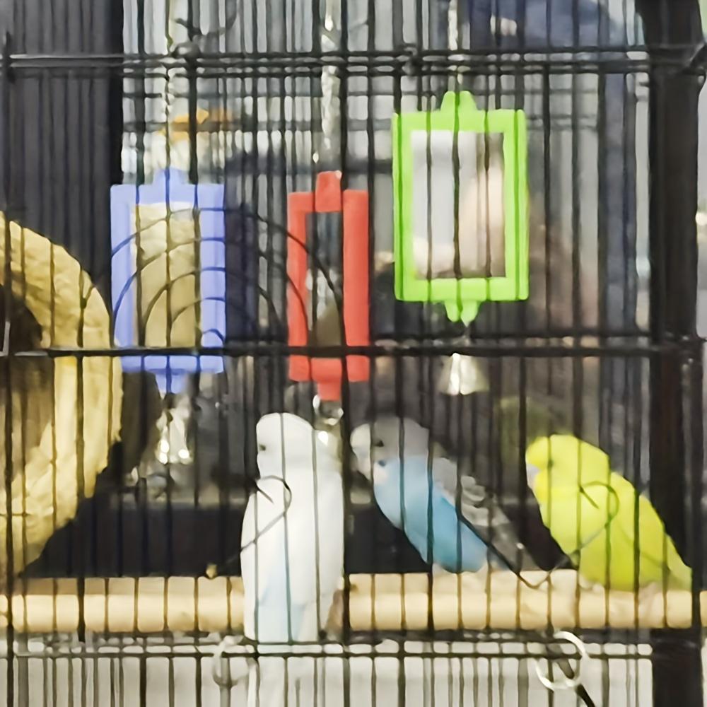 A Popular Product From The Manufacturer, This Pack Includes One Square Double-Sided Mirror Designed As A Parrot Toy for Birdcage Decoration
