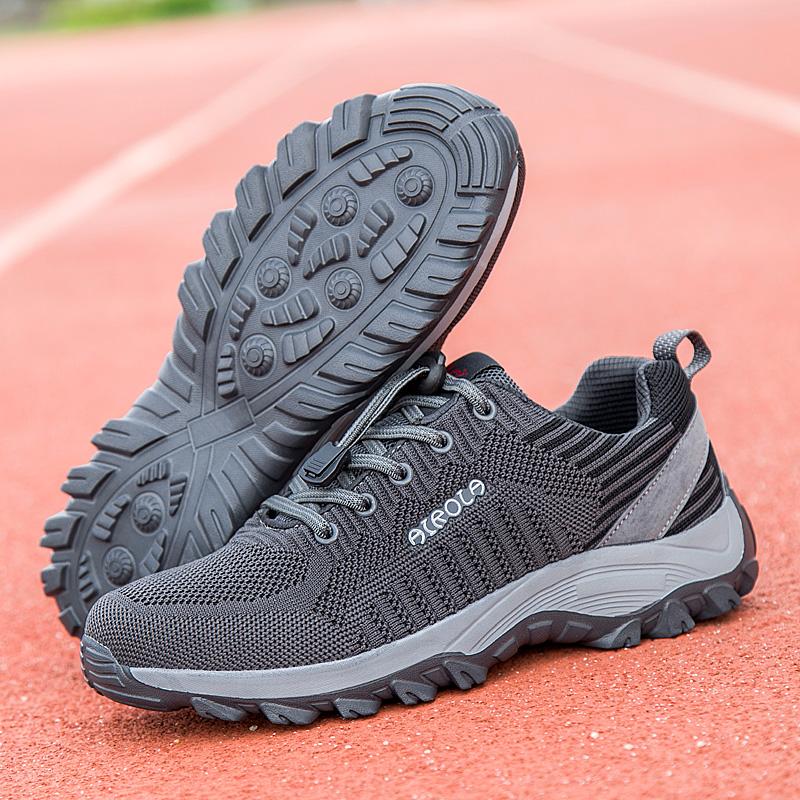 Mode Damen Neue Schnür-Lauf-Trainingsschuhe, Lässig, Bequem, Atmungsaktive Walking-Schuhe, Herren- und Damen-Sport und Freizeit