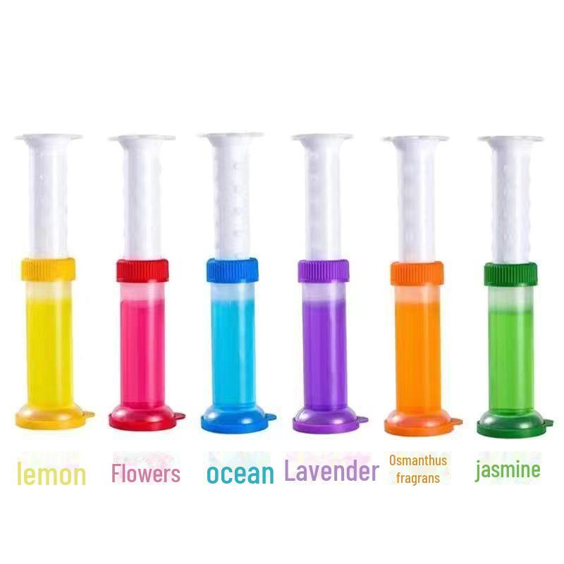 

Toilet Floral Deodorant Gel - Odor Removal & Cleaning Fragrance Orange Gel Cleaner - 1 Syringe + 1 Plunger
