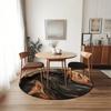 Creative Wood Texture Round Carpet Soft Non-Slip Tree Stump Area Mat Aesthetic Nature Style Rug for Entryway Home Office Washable